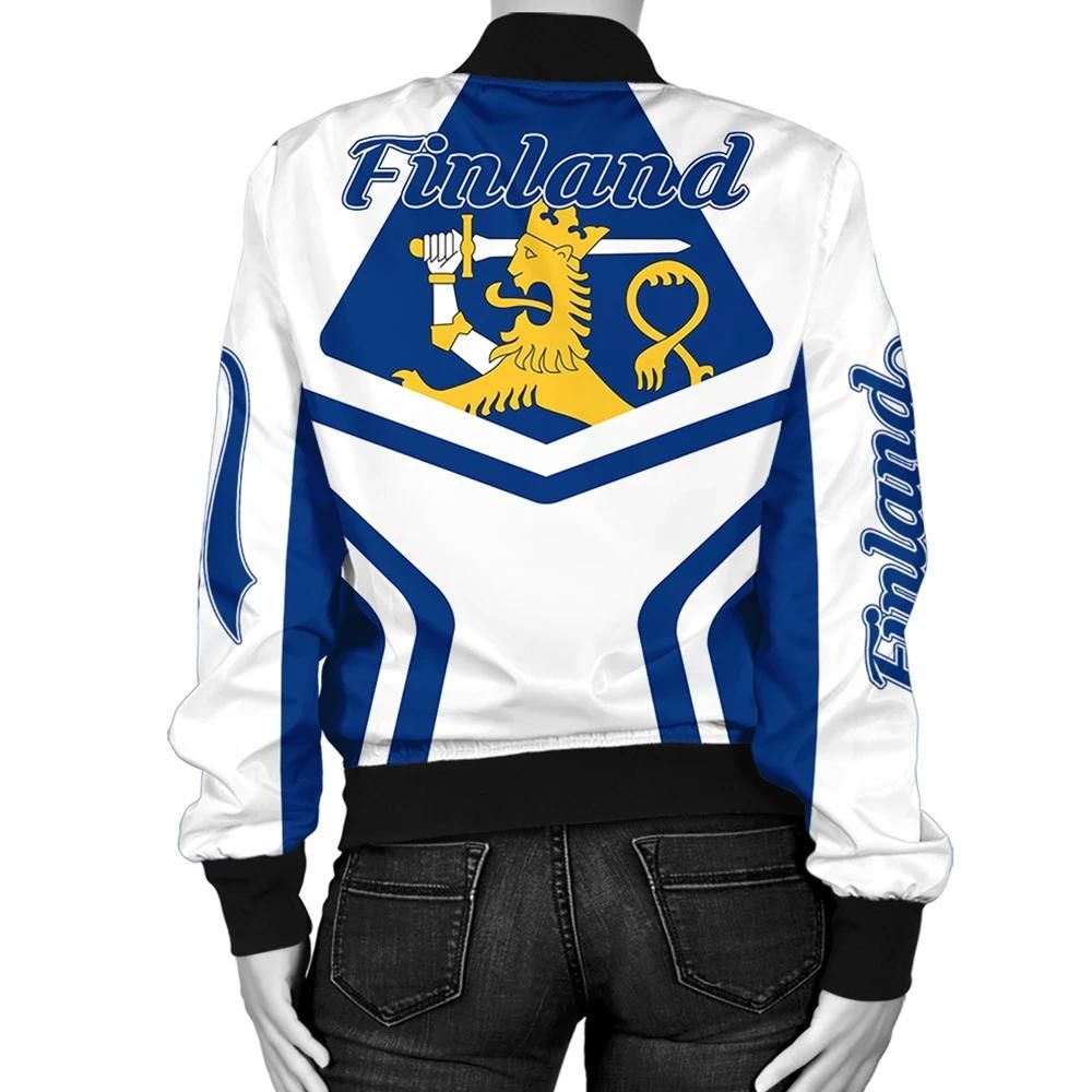 Finland-Coat-Of-Arms-Women-Bomber-Jacket-My-Style-J75-Bomber-Jacket-1