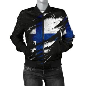 Finland In Me Women's Bomber Jacket - Special Grunge Style A31 Bomber Jacket
