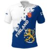 Finland Polo Shirt Smudge Version K12
