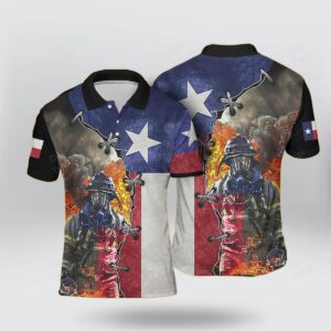 Firefighter Texas Polo Shirt