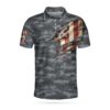 Fishing American Flag 3D All Over Printed Polo Shirt