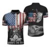 Fishing Fear Me Grim Reaper American Angler Polo Shirt #V