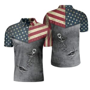 Fishing Hook American Polo Shirt