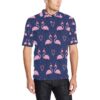 Flamingo Christmas Men Polo Shirt