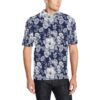 Floral Infrared Pattern Men Polo Shirt