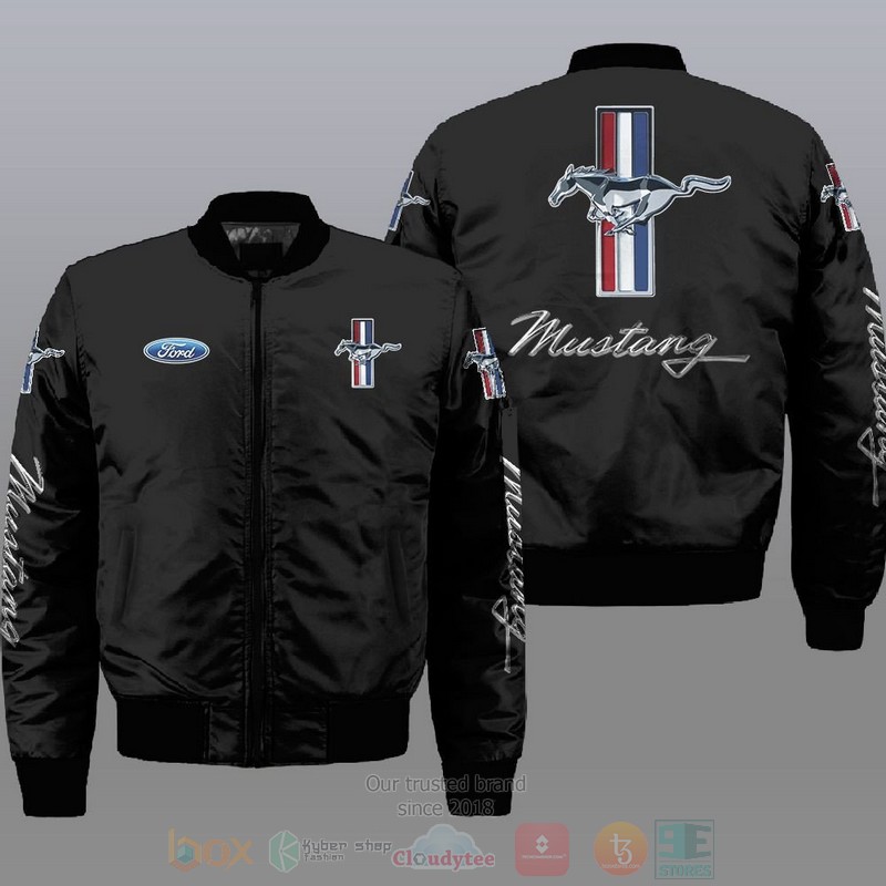 Ford Mustang Car Bomber Jacket Ford Mustang Car Bomber Jacket