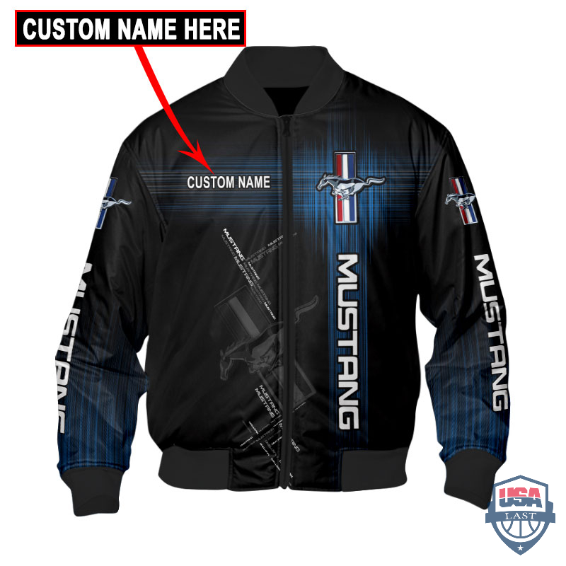 Ford Mustang Flash Custom Name Bomber Jacket Ford Mustang Flash Custom Name Bomber Jacket