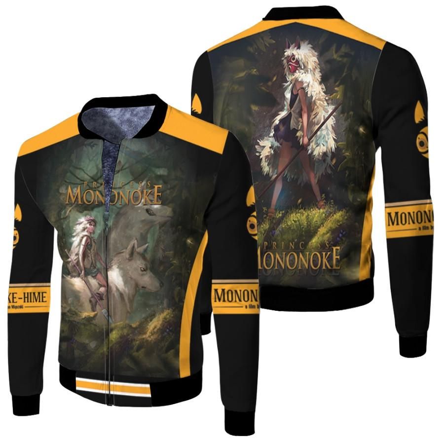 Forest Princess Mononoke And Moro-No-Kimi The Symbo In The Forest Mononoke Hime Gift For Mononoke Fans Bomber Jacket Forest Princess Mononoke And Moro-No-Kimi The Symbo In The Forest Mononoke Hime Gift For Mononoke Fans Bomber Jacket