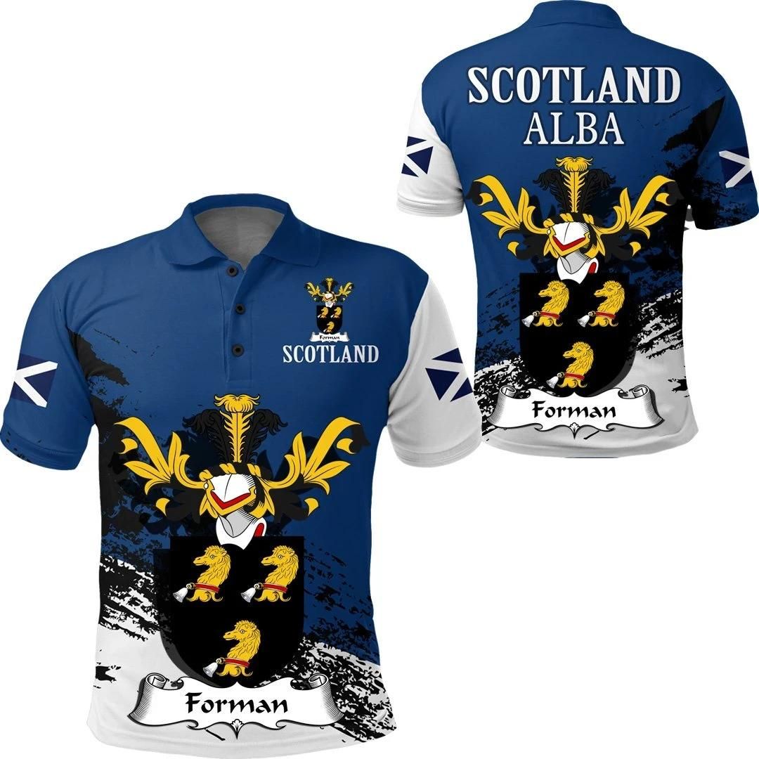 Forman Scottish Family Crest Scotland Special Polo Shirt - Golf Shirt A7 Forman Scottish Family Crest Scotland Special Polo Shirt - Golf Shirt A7