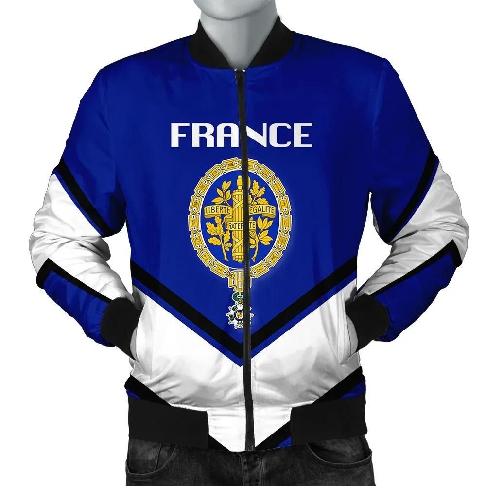 France Coat Of Arms Men Bomber Jacket Lucian Style J5W Bomber Jacket France Coat Of Arms Men Bomber Jacket Lucian Style J5W Bomber Jacket