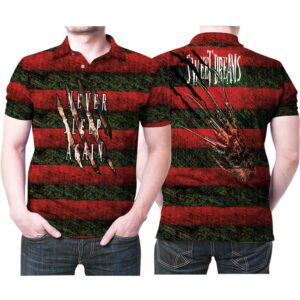 Freddy Krueger Never Sleep Again Sweet Dream Horror Film For Fan Polo Shirt