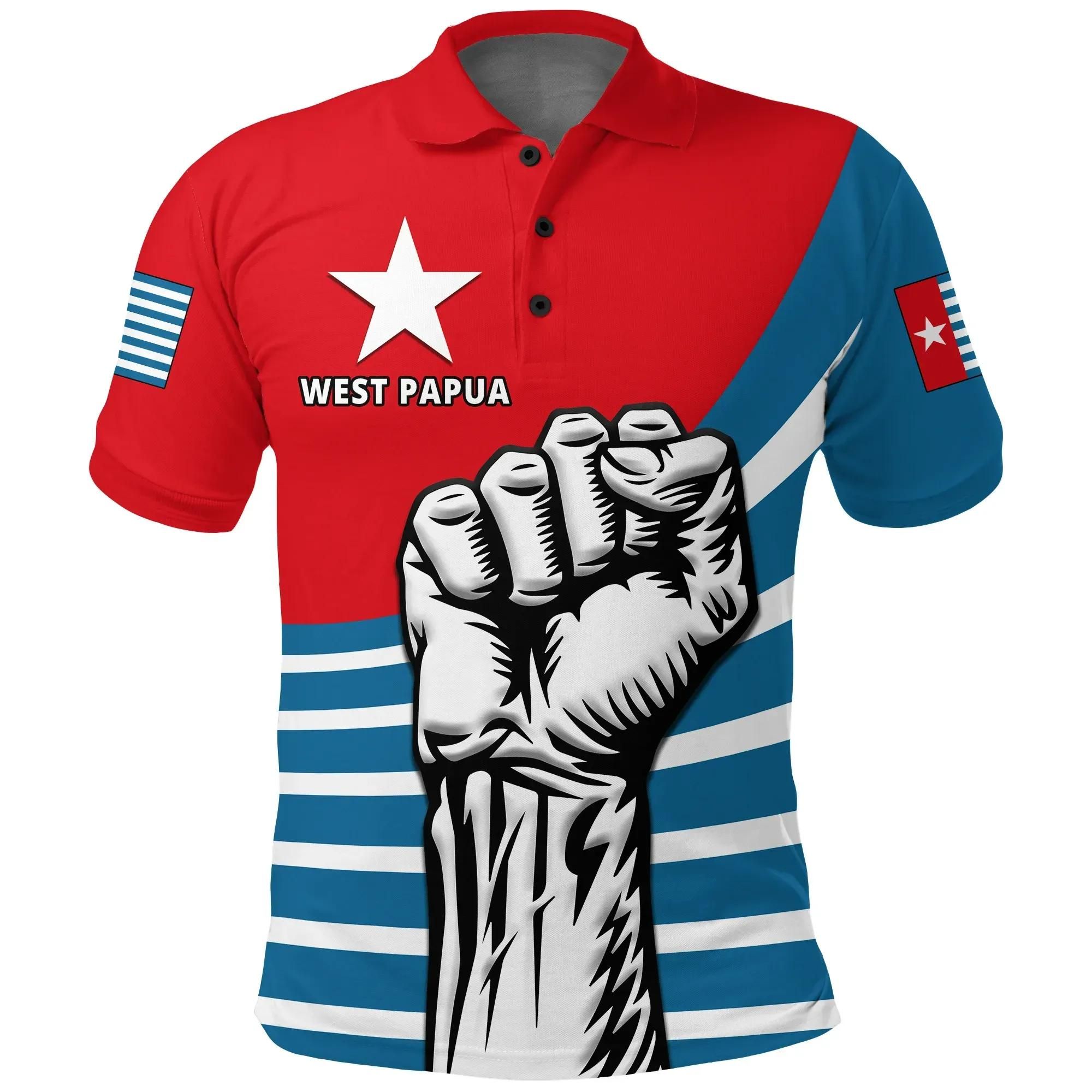 Free West Papua Polo Shirt K4 Free West Papua Polo Shirt K4