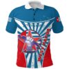 Freedom West Papua Polo Shirt Circle Stripes Flag K13