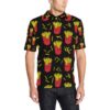 French Fried Pattern Print Design 03 Men Polo Shirt