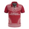 French Polynesia Polo Shirt - Polynesian Chief Flag Version - BN10