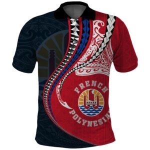 French Polynesian Polo Shirt Manta Polynesian TH65
