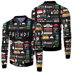 Friends Tv Show For Fan 3D Bomber Jacket