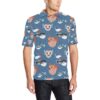 Fugu Pattern Print Design 02 Men Polo Shirt