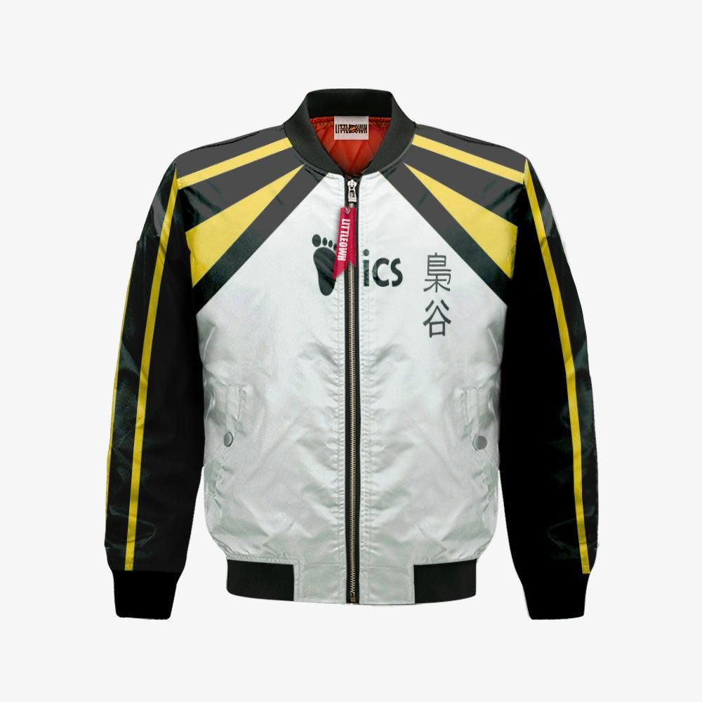 Fukurodani Bomber Jacket Custom Haikyuu Anime Cosplay Costumes Bomber Jacket Fukurodani Bomber Jacket Custom Haikyuu Anime Cosplay Costumes Bomber Jacket