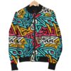 Funky Print Pattern Women Casual Bomber Jacket