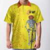 Funny Skull Cycling Enjoy The Ride Polo Shirt #V
