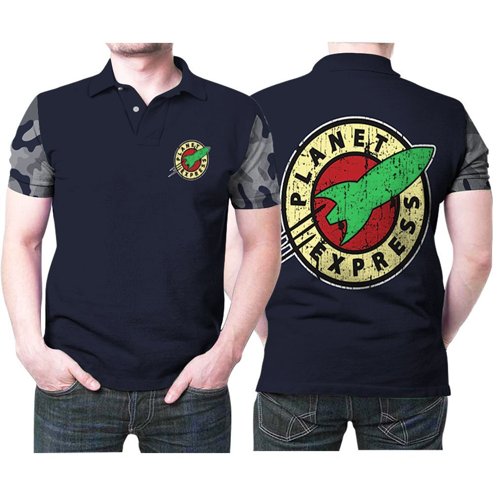 Futurama Planet Express Spaceship 3D Printed Gift For Futurama Fan 2 Polo Shirt Futurama Planet Express Spaceship 3D Printed Gift For Futurama Fan 2 Polo Shirt