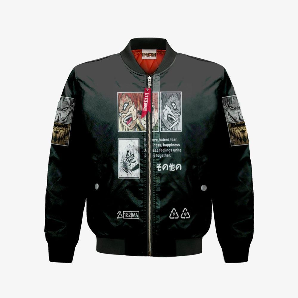 Gaara Buzo Bomber Jacket Custom Nrt Cosplay Costumes Bomber Jacket Gaara Buzo Bomber Jacket Custom Nrt Cosplay Costumes Bomber Jacket