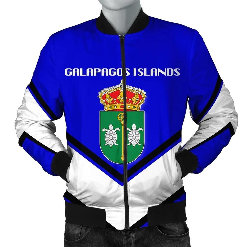 Galapagos Islands Coat Of Arms Men Bomber Jacket Lucian Style J5W Bomber Jacket Galapagos Islands Coat Of Arms Men Bomber Jacket Lucian Style J5W Bomber Jacket