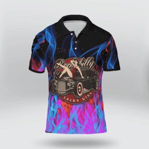 Galaxy Hot Rod Lucky Girl Polo Shirt #H