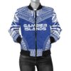 Gambier Islands Flag Polynesian Chief Women'S Bomber Jacket - Bn10 Bomber Jacket