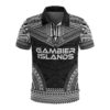 Gambier Islands Polo Shirt - Polynesian Chief Black Version - BN10