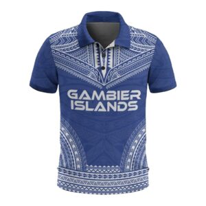 Gambier Islands Polo Shirt - Polynesian Chief Flag Version - BN10