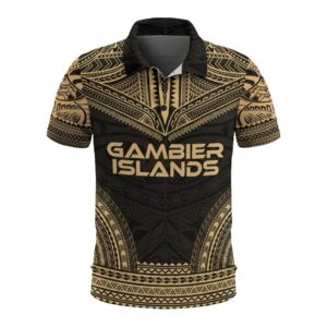Gambier Islands Polo Shirt - Polynesian Chief Gold Version - BN10