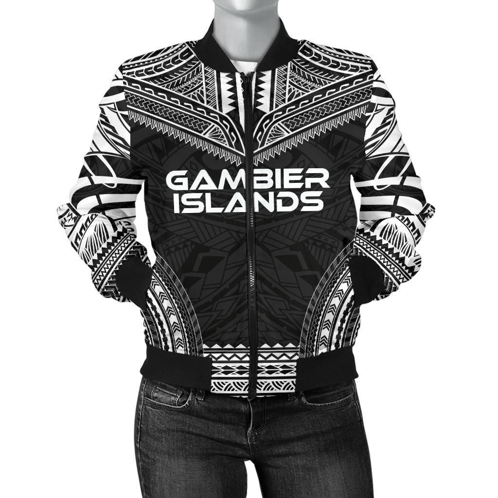 Gambier Islands Polynesian Chief Women'S Bomber Jacket - Black Version - Bn10 Bomber Jacket Gambier Islands Polynesian Chief Women'S Bomber Jacket - Black Version - Bn10 Bomber Jacket
