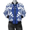 Gambier Islands Women Bomber Jacket - Polynesian Tattoo Flag - BN0110 Bomber Jacket