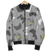 Gaming Joystick Print Pattern Women Casual Bomber Jacket