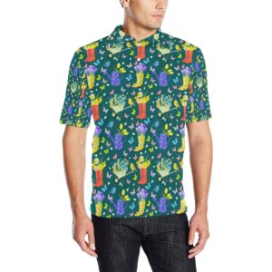 Gardening Pattern Print Design G08 Men Polo Shirt