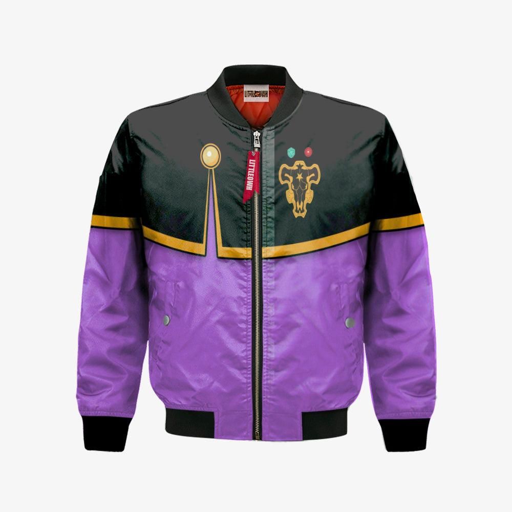 Gauche Adlai Bomber Jacket Custom Black Clover Cosplay Costumes Bomber Jacket Gauche Adlai Bomber Jacket Custom Black Clover Cosplay Costumes Bomber Jacket