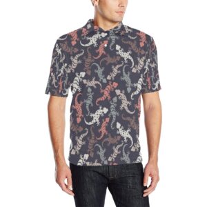 Gecko Pattern Print Design 02 Men Polo Shirt