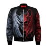 Gentle And Evil Skull Bomber Jacket For Men And Women Bomber Jacket