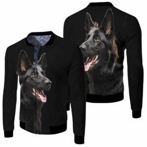 German Shepherd Posture For Dog Lovers 3D T Shirt Hoodie Sweater Jersey Bomber Jacket Model 2175 Bomber Jacket