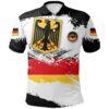 Germany Polo Shirt - Germany Flag Brush A02