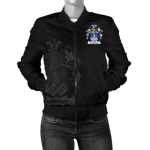 Gessner Germany Men's Bomber Jacket - German Family Crest A7 Bomber Jacket