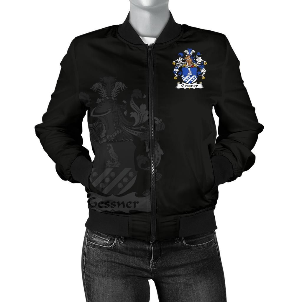 Gessner Germany Men's Bomber Jacket - German Family Crest A7 Bomber Jacket Gessner Germany Men's Bomber Jacket - German Family Crest A7 Bomber Jacket
