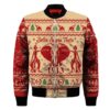 Getteestore Jacket - Delta Sigma Theta Elephant Christmas Sleeve Zip Bomber Jacket A31 Bomber Jacket