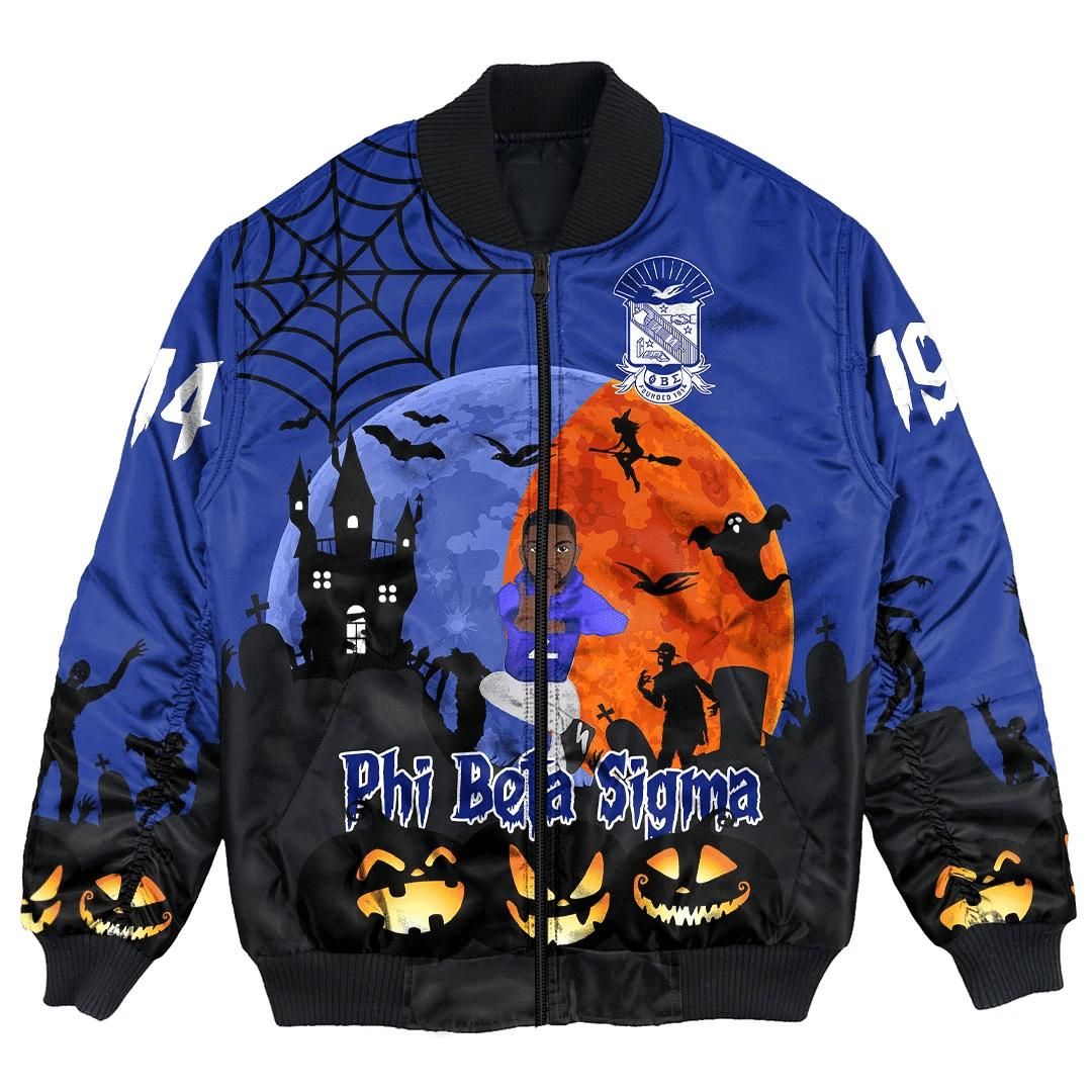 Getteestore Jacket - Phi Beta Sigma Halloween Bomber Jackets A31 Bomber Jacket Getteestore Jacket - Phi Beta Sigma Halloween Bomber Jackets A31 Bomber Jacket