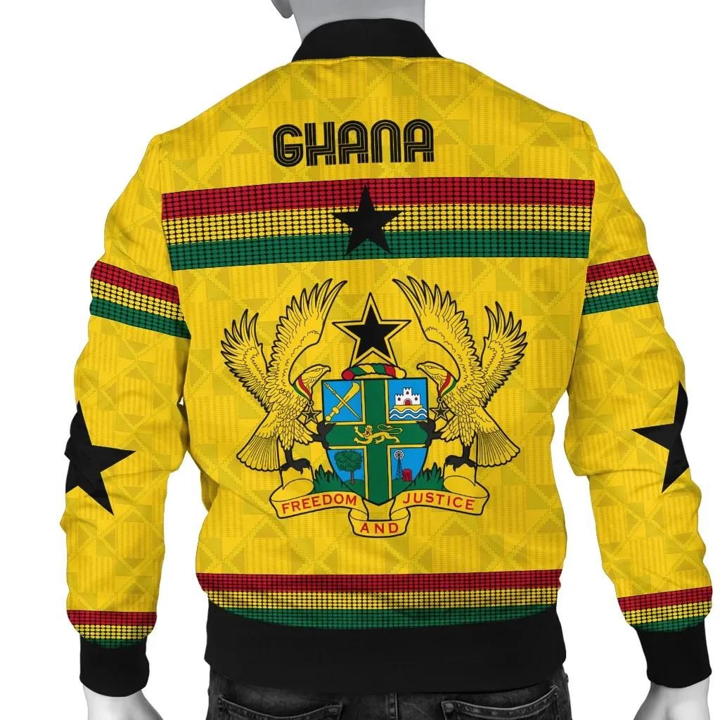 Ghana-Bomber-Jacket-Kente-Round-Pattern-Coat-Of-Arms-Men-A10-Bomber-Jacket-1