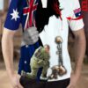 Gift For Christian Gift For Veteran Lover Jesus Australia Veteran Polo Shirt Nhd