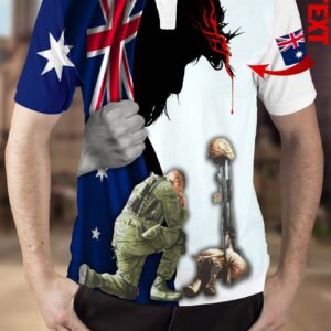 Gift For Christian Gift For Veteran Lover Jesus Australia Veteran Polo Shirt Nhd