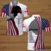 Gift For Christian Jesus Is My Everything America Flag Polo Shirt Nhd